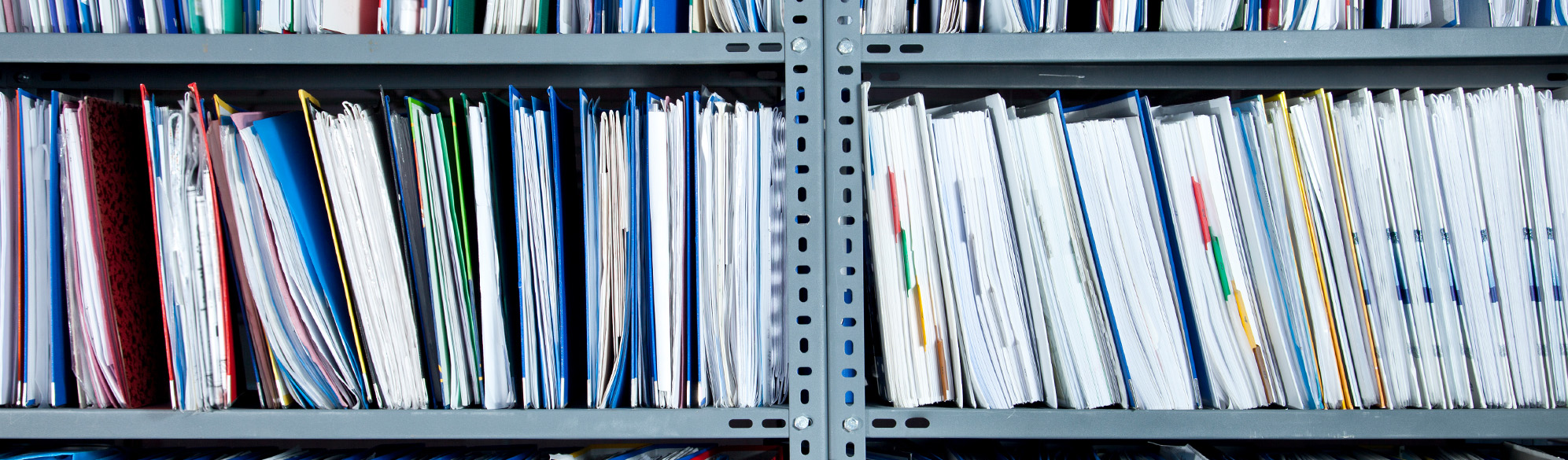 Files on shelves